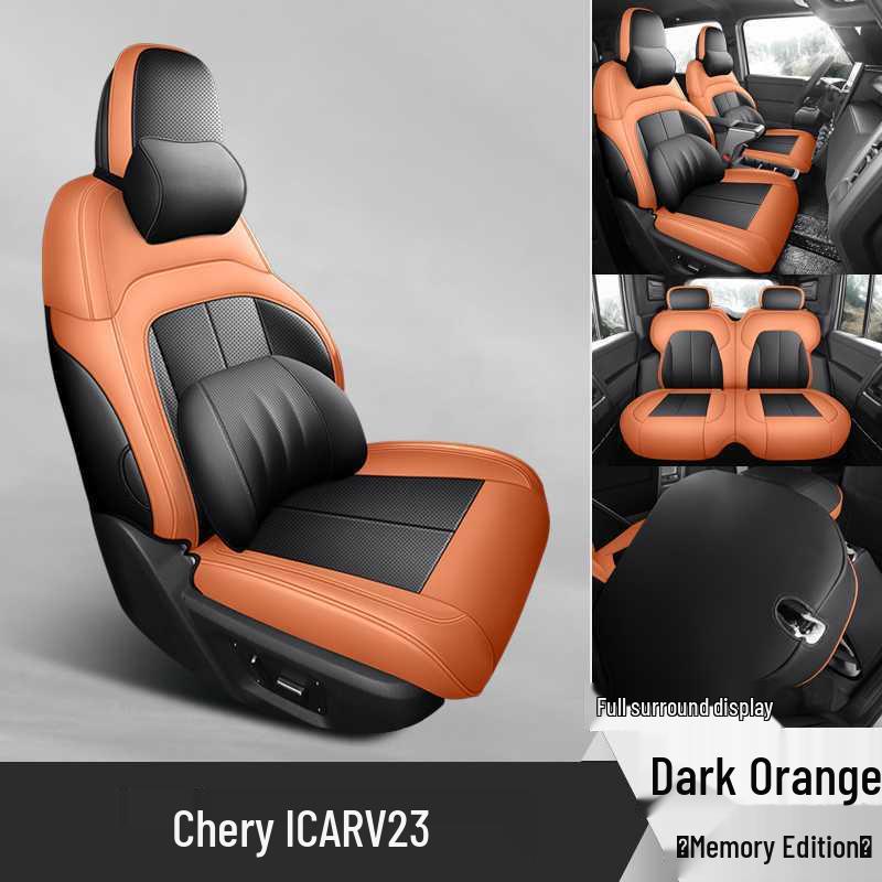 Chery iCarV23 High-End Perforated Leather Seat Cover, Full Coverage, All-Season.