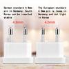 1 Stück 4,0mm/4,8mm Netzsteckeradapter US auf EU Euro Europa Stecker Netzstecker Konverter Reiseadapter Stromwandler Steckdose