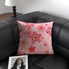 Cherry Blossoms Japanese Style Cushion Cover Natural Linen Organic Fabric Double-Sided Printing Sofa Home Decor Gift Pillow Case