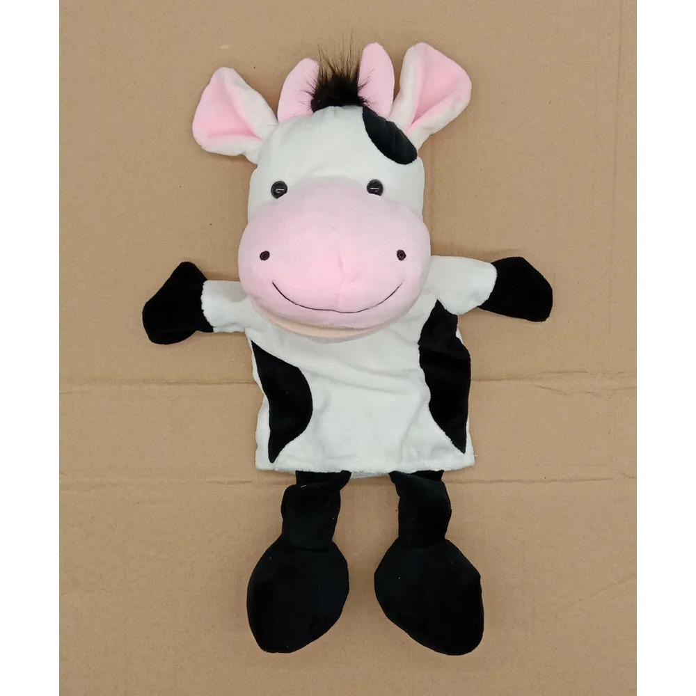 35cm Cartoon Tier Handpuppe Eltern-Kind-Spiel Puppe Löwe Elefant Schwein Beschwichtigen Spielzeug Geburtstagsgeschenke für Kinder