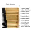 12Pairs Wood Knitting Needle 3.5-10mm Interchangeable Circular Knitting Needle Set with Storage Bag for Sweaters Scarves