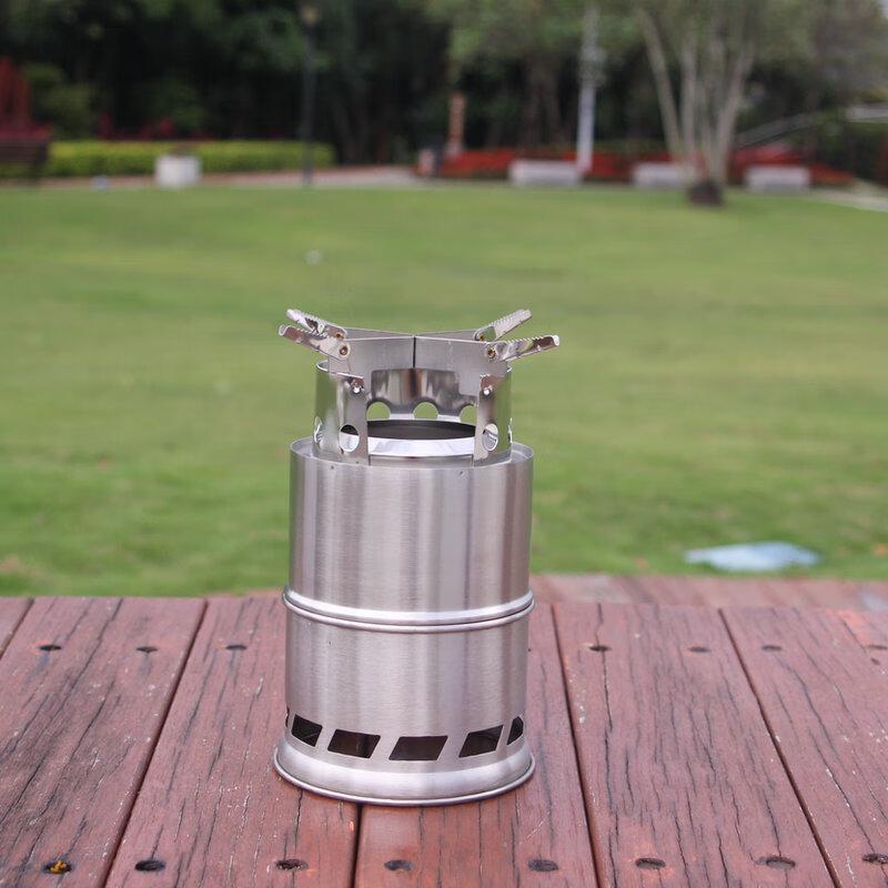 Nufeng Portable Stainless Steel Camping Stove (Wood & Alcohol)