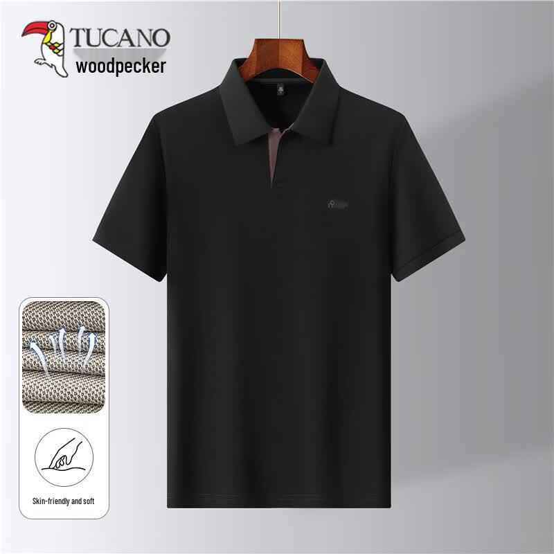 TUCANO Men's Cotton-Feel Short Sleeve Polo Shirt