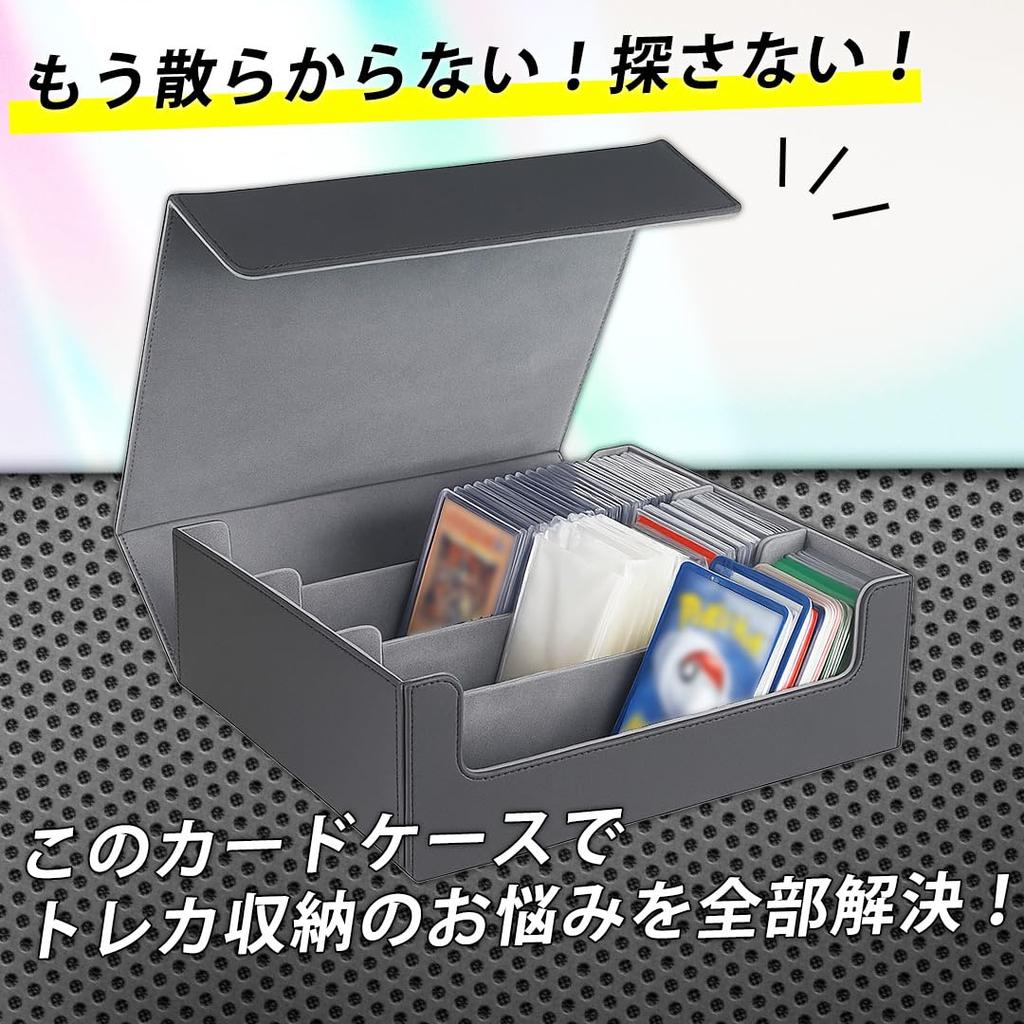 Trading Card Case Holds Over Includes 24 Indexes and 6 Stand Compatible with and Duel Masters Card Columns Box, 2,400 (3,200) Cards, Clips, Yu-Gi-Oh!,