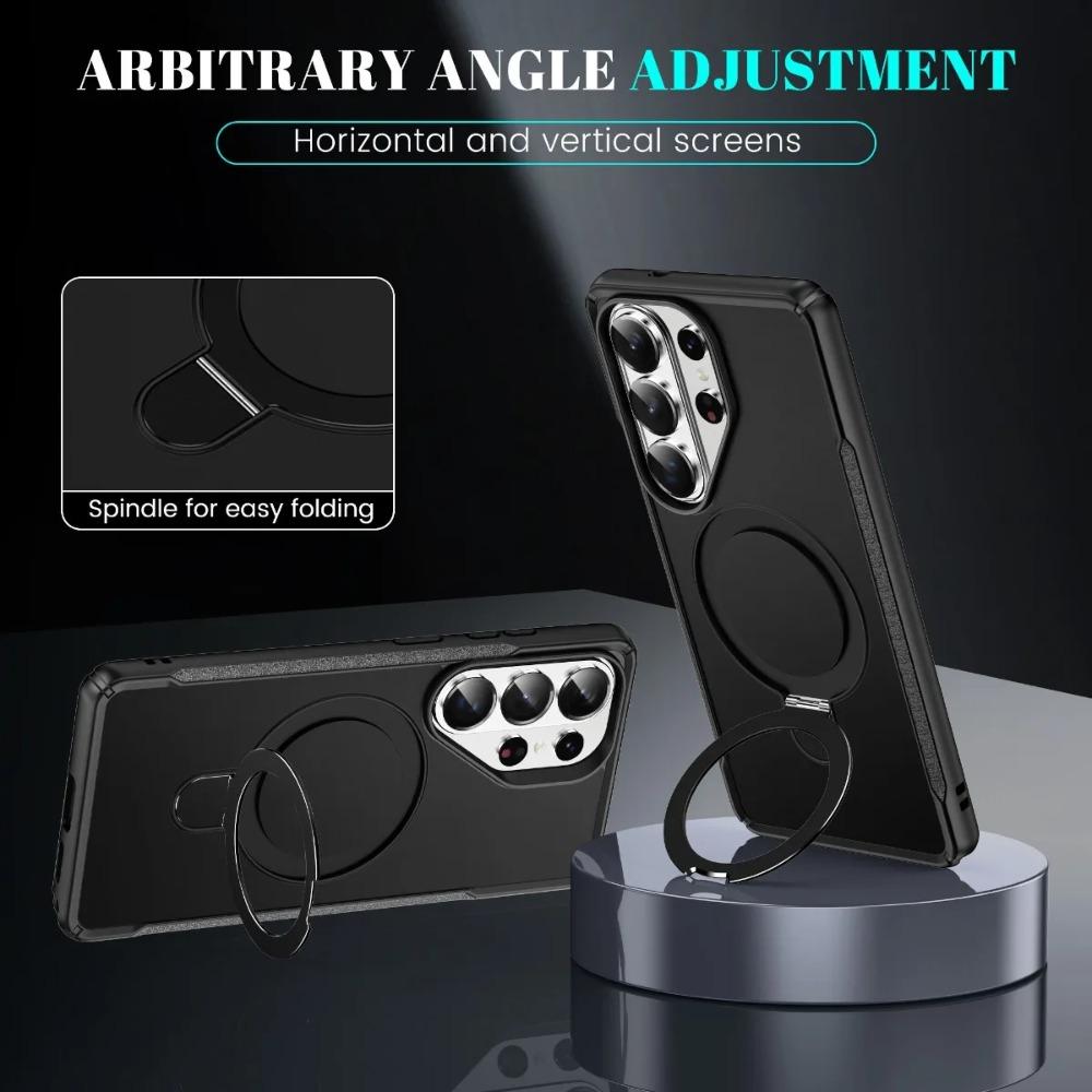 Magnetic Ring Holder Case For Samsung S25 S26 Ultra S24 Plus A07 A36 A56 A55 A26 A16 A06 A05 360° Kickstand For MagSafe Cover