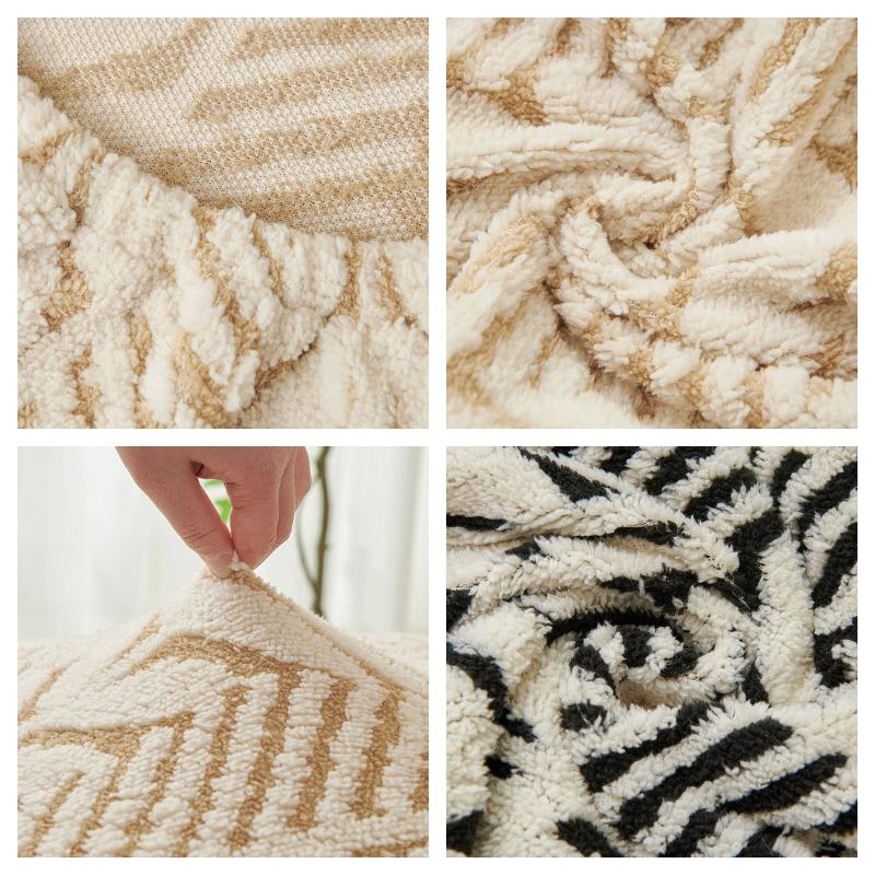 2025 Žakárový plyšový potah na židli Vysoká elasticita Potah na jídelní židli Zesílený jednodílný potah na židli