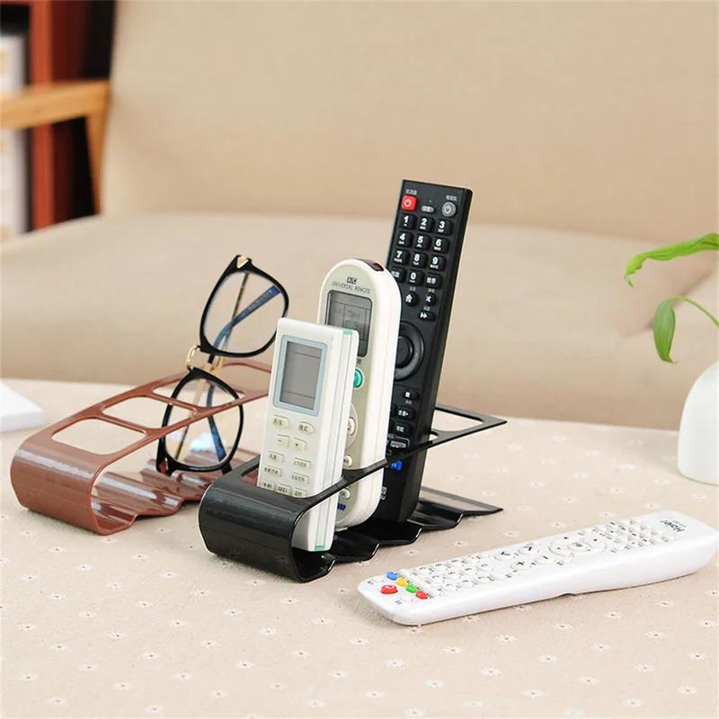 4 Sections TV Remote Control Holder, Anisotropic Creative Design, Suitable for Home Living Room Office