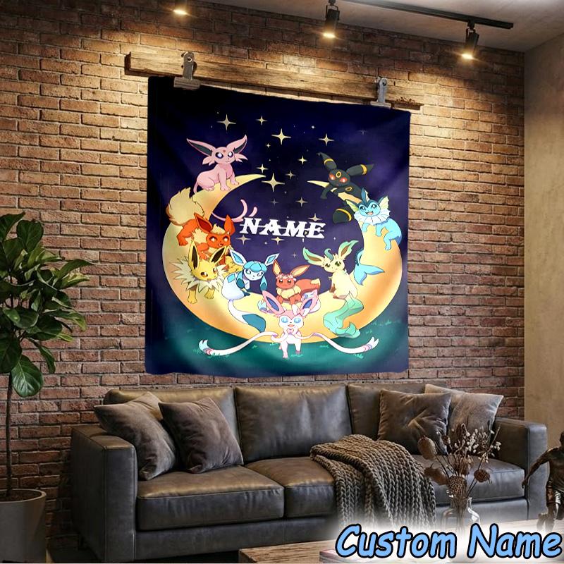 Custom Name Tapestry Pika Tapestry, Unique Design Tapestry, Suitable for Bedroom,Livingroom, Playroom,Heartwarming Fan Holiday Gifts