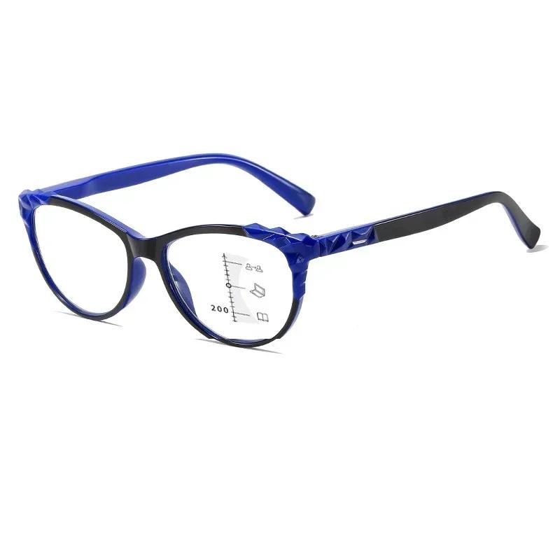 

Men Women Super Light Multifocal Reading Glasses for Women Blue Light Blocking Presbyopia Eyewear Progressive Hyperopia Glasses 1.5