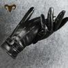 Touchscreen Lederhandschuhe Outdoor-Sportarten Samt Herren drei Sehnen, Herbst und Winter Koreanische Mode, Fahrradhandschuhe