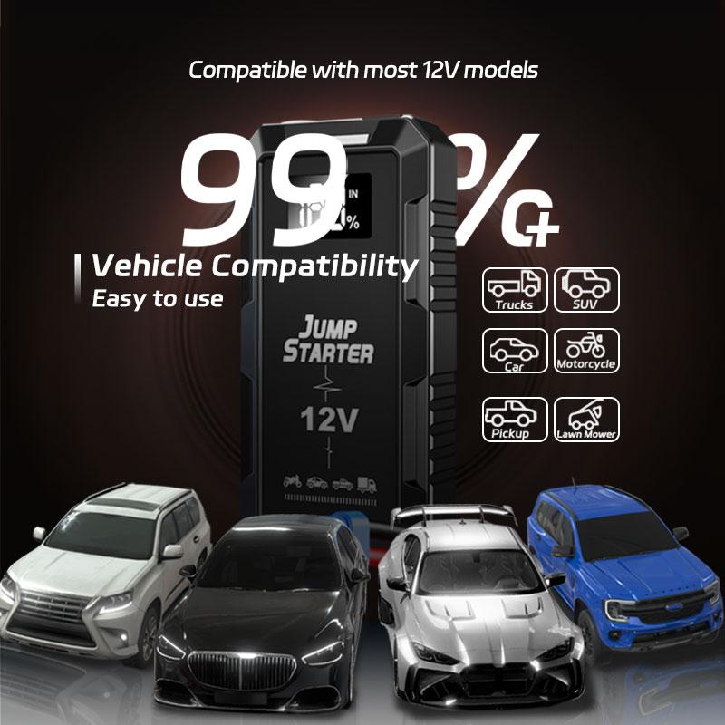 12V Car Emergency Power Supply 6000mAh Car Starting Device Car Starter with Lighting Portable Car Battery Power Bank Accessories