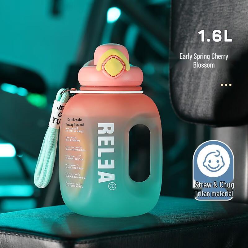 RELEA Dual-Drink Large Capacity Sports Water Bottle