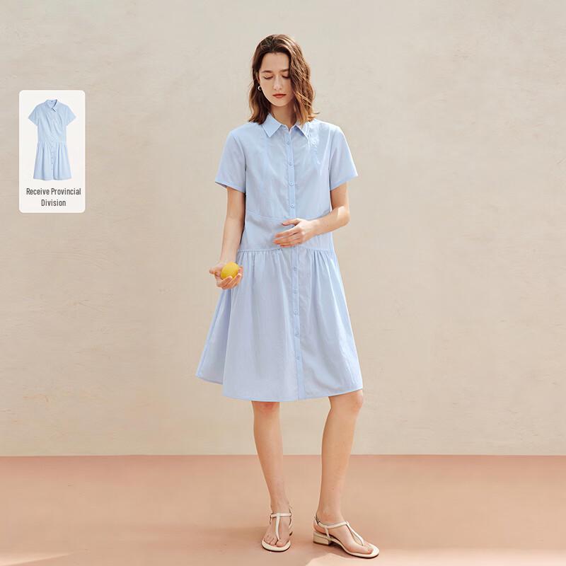 INMAN Women s Structured Shirt Collar Dress M