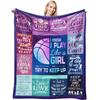 80x60 Inch Soft Lightweight Flannel Basketball Themed Throw Blanket Decor