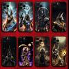 Ancient Egyptian God Anubis Phone Case For iPhone 16,15,14,13,12,11,Pro,X,XS,Max,XR,Plus,Mini Soft Black Cover