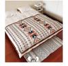 Bohemian Cotton Jacquard Throw Blanket and Bed Runner for Home or Hotel.