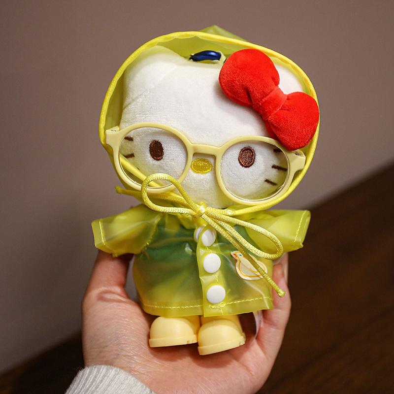 Hellokitty Plush Toys 15Cm Kitty Cat Stuffed Pendant Keychain Kawaii Toys Hobbies Collection Decor Toys Adorably Birthday Gifts