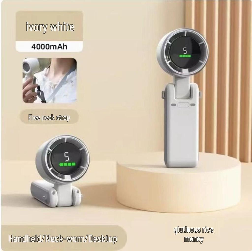 2025 N607 High-Speed USB-Charged Portable Ice Pack Fan for Outdoor Use