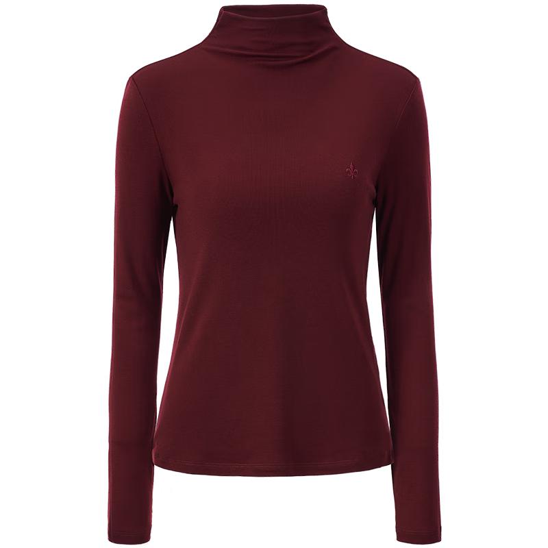 GIOVANNI VALENTINO Women's Semi-High Neck Knit Base Layer Top