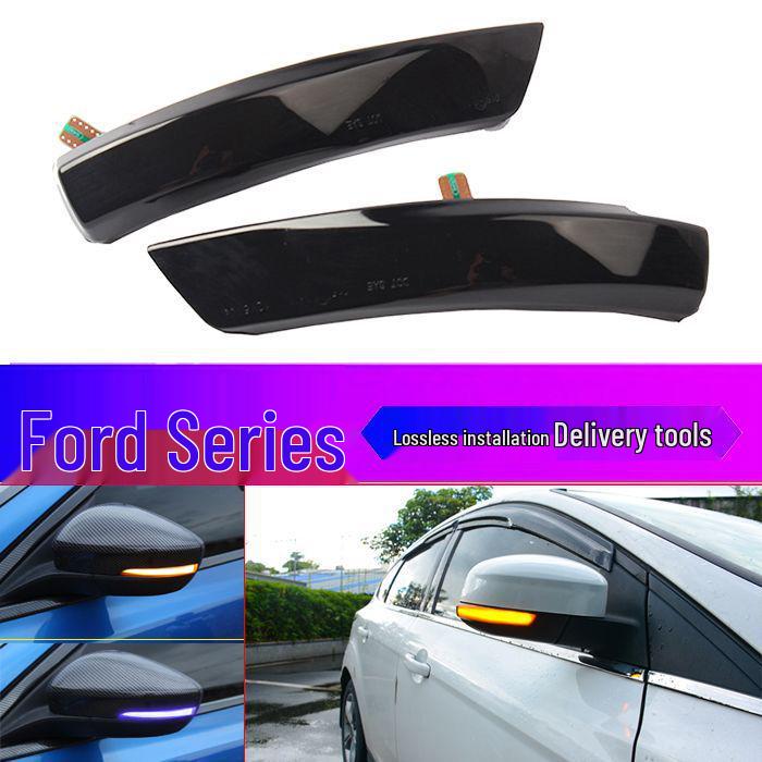 Совместимо с Ford Focus/Mondeo/Fiesta/Kuga/Edge Синий Бегущий Поворотник Зеркала Заднего Вида 2013-2019 Kuga Yellow Sequential Light