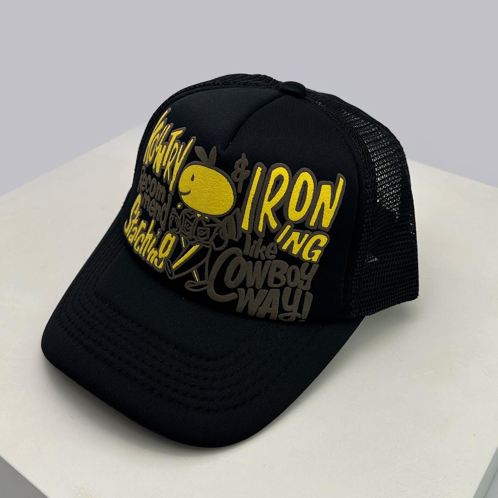 Baseball Face Smiling Ear Rabbit Lettering Alphabet Printed 3D Color Contrast Blocking Women  Men For Neutral Gender Fresh Caps Peaked Hats