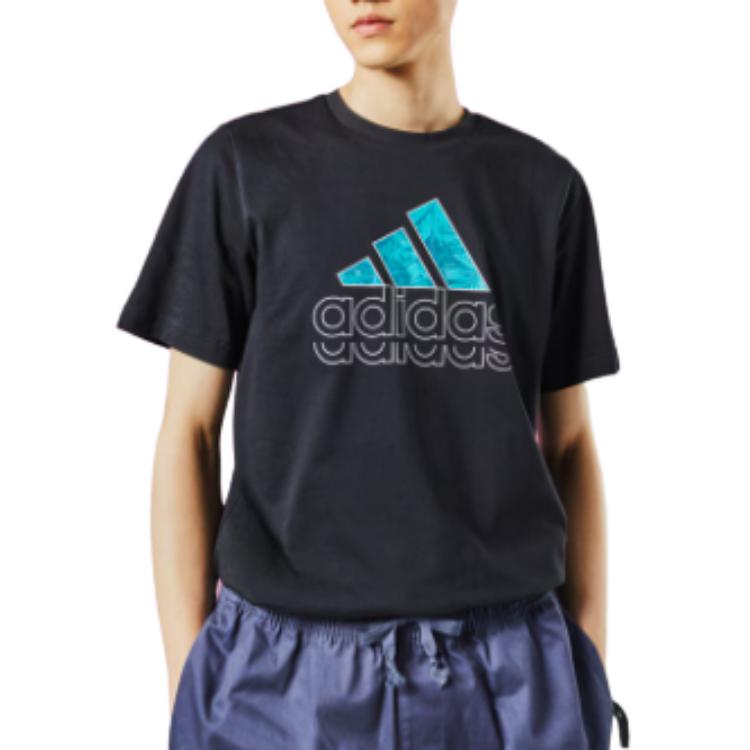 Adidas T Shirt Men's Black/White JE3202