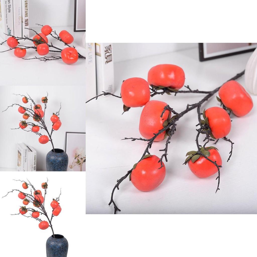 Faux Persimmon Fruit Decor For Wedding And Home Styling With Realistic Design