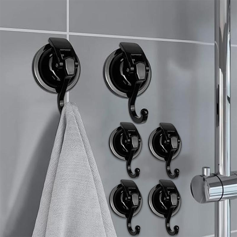 Super Strong Suction Hook, No Punching and No Trace Suction Cup Hook, Can Be Reused, Suitable for Kitchen and Bathroom Use