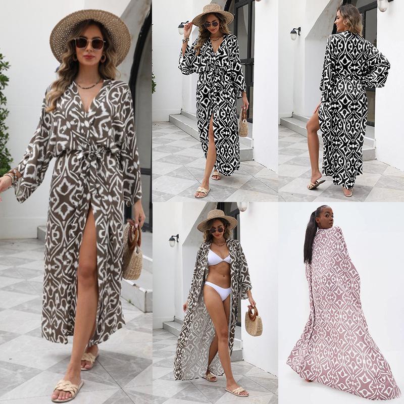 Bamboo Cotton Loose Beach Cardigan - Sun Protection Cover-Up