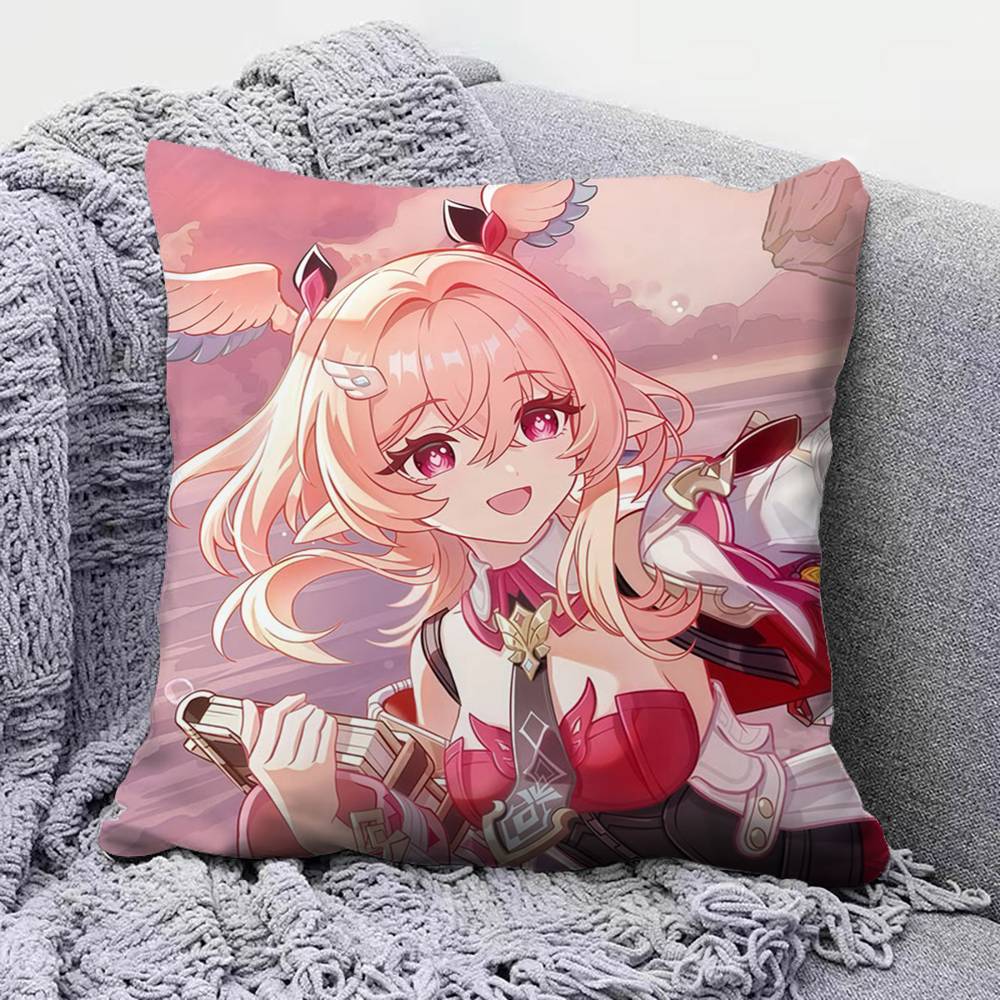 Linnea Cute Genshin Impact Home Sofa Cushion Covers and Aecorative Custom Pillow Covers