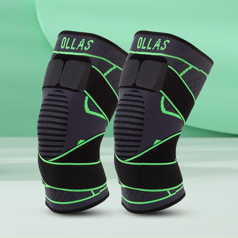 

Sports Knitted Basketball Knee Pads and Leggings for Outdoor Cycling with Elastic Breathable Straps and Non Slip XXXL