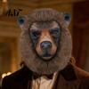 Máscara de Oveja Novedosa para Adultos Máscara de Animal Realista, Oso Pardo Cara Completa Interactivo Redes Sociales Cosplay Disfraz de Halloween Accesorios para Fiestas Videos