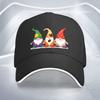 Three Gnomes Coffee Pattern Baseball Cap Polyester Adjustable Sports Hat Casual Outdoor Unisex