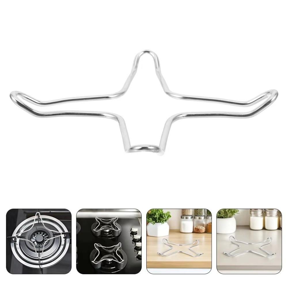 2pcs/Set Stainless Steel Gas Stove Support Stand Trivet Design Iron Material Camping Iron Stove Ring Universal