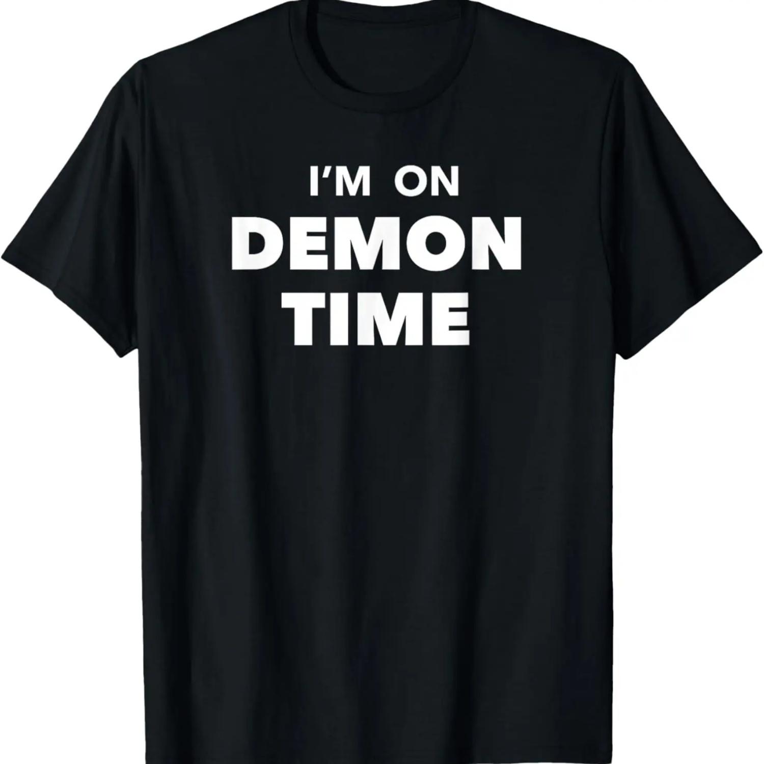 I m On Demon Time T-Shirt S чёрный