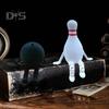 Flexibler Bowling-Kumpel, Bowling-Pin-Ball-Schreibtisch-Kumpel mit beweglichen Beinen, 3D-gedrucktes Bowling-Ornament, Geschenke für Bowling-Enthusiasten