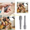 F26C 5Pcs 1/4inch Impact Socket Adapter Reducers Set Extension Set Socket Drill Adapter Power Drill Nut Driver Tool