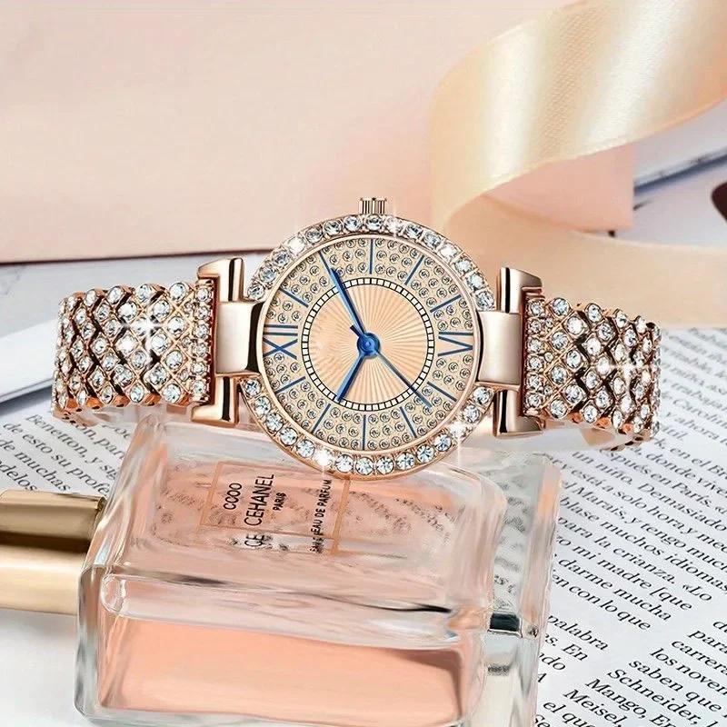 Gypsophila women's watch steel band full diamond watch