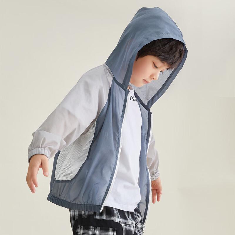 Boys  2025 Summer Lightweight Outdoor Hooded Jacket 130
