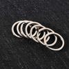30mm Portable Plating Split Durable Round Circle Keychain accessories Keyring Key Ring
