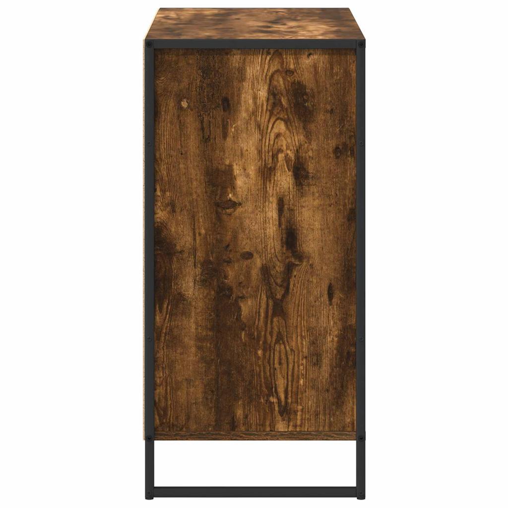 Side Cabinet Smoked Oak 79 x 36 x 75 cm Particleboard