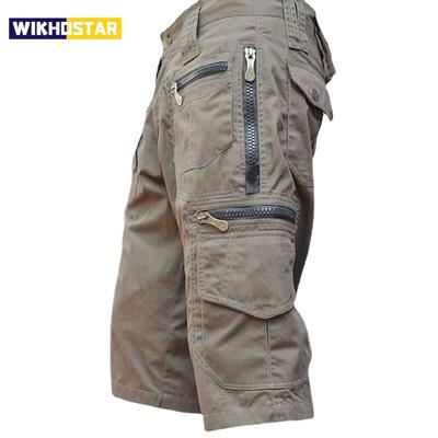 Men's Cargo Shorts Summer Army Military Cotton Loose Tactical Joggers Shorts Men Multiple Pockets Work Casual Short Pants