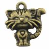 Charms Cat Pendants Heart Alloy Crafts For DIY Jewelry Making Accessories