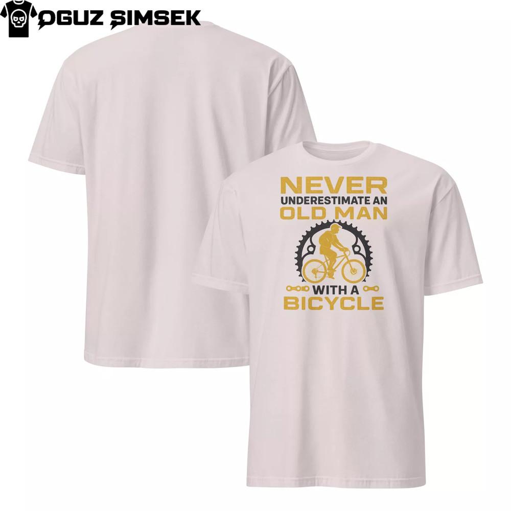 

Никогда не недооценивайте старика | Забавная футболка для велоспорта с прямой цифровой печатью 4XL