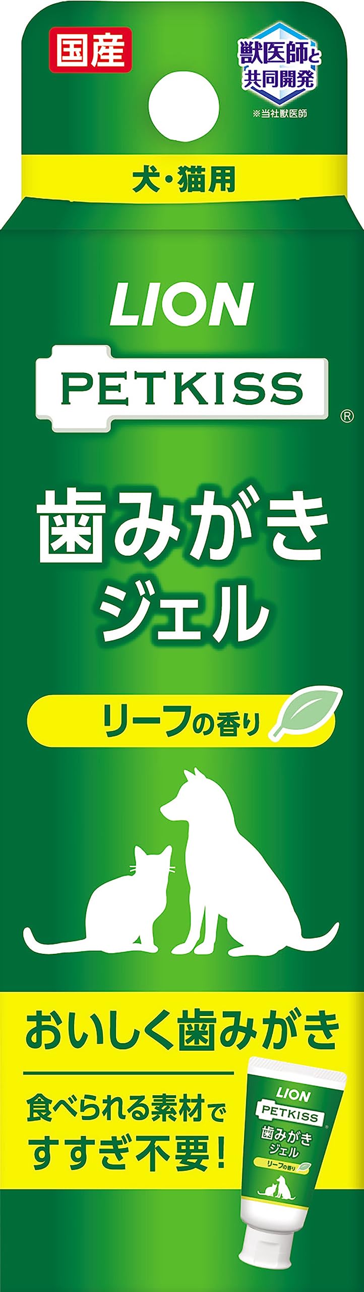 

Зубная паста Lion Pet Kiss PETKISS с гелем и ароматом листьев 40 г LIONPET