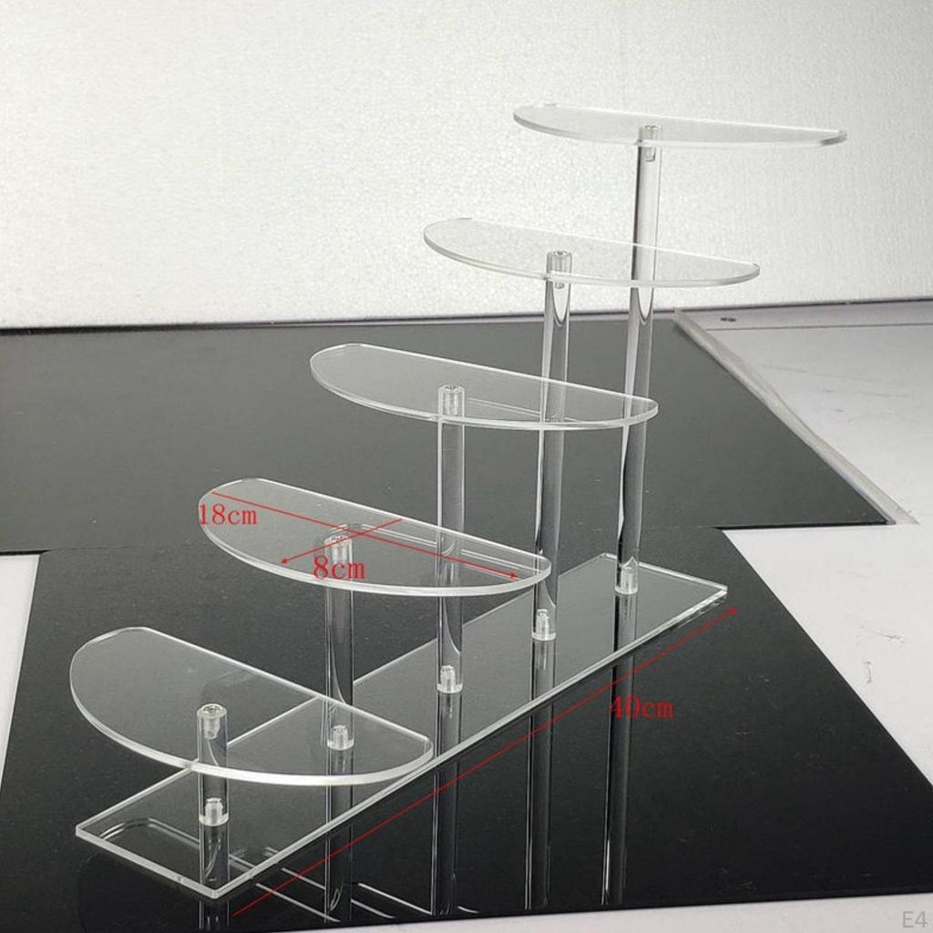 Acrylic Jewelry Display Stand Untangled Storage Large Capacity Stepped