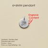 Stainless Steel Bulk Items Jewelry Findings Gold Necklace Personalized Custom Charms Pendant Making Supplies Designer Charms