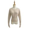 High-Waisted Women's Knitted Cardigan with Round Neck and Single-Breasted Design - European and American Style Niche Innerwear Top