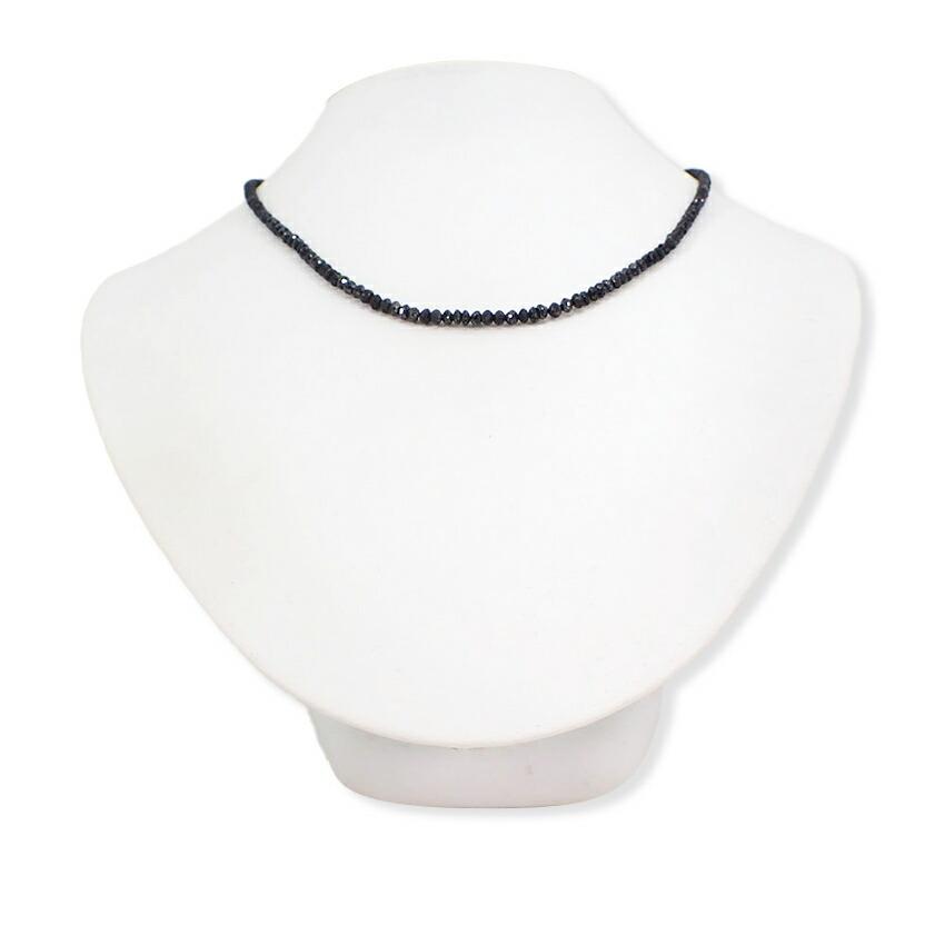 

[Used] K18WG Black Diamond Necklace/g506-40