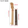 23/26 Inch Ukulele Neck Handle  Rosewood Fingerboard Ukulele Neck Taylor Head